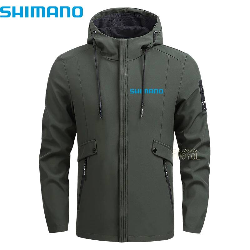 

Куртка рыболовная Shimano Мужская, Спортивная дышащая тонкая с несколькими карманами, одежда для рыбалки на открытом воздухе, одежда для рыбал...