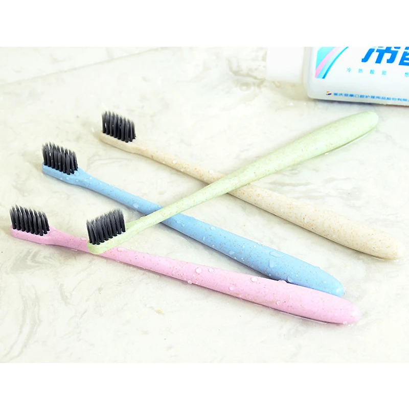 Мягкая нейлоновая щетина зубной щетки чистые зубные Экологичная зубная щетка