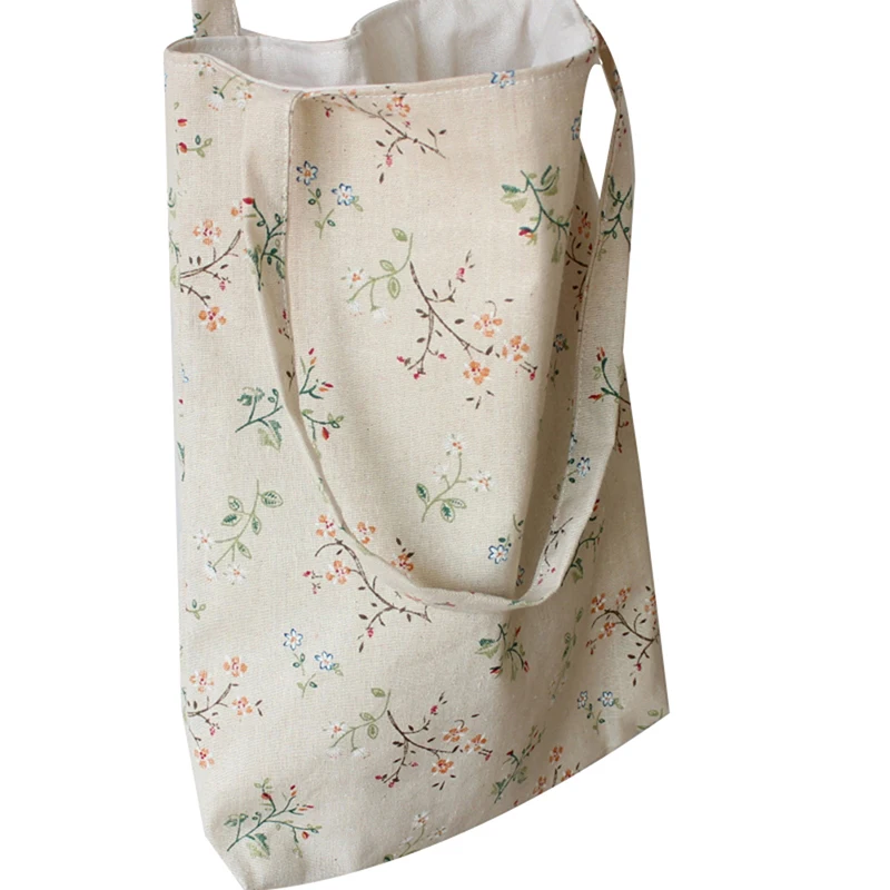 Женская винтажная Сумка-тоут из хлопка и льна | Багаж сумки