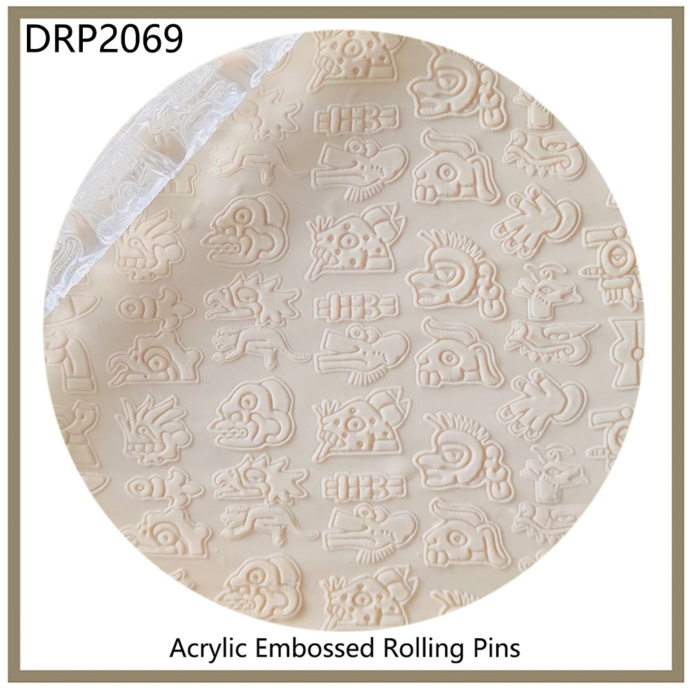 Скалка с крутящимся узором из акриловой текстуры для украшения тортов | Дом и сад