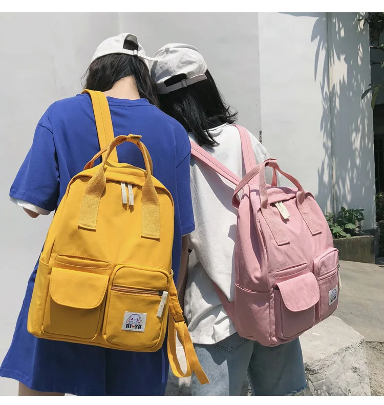 Модный вместительный рюкзак для женщин и мужчин 2020 винтажная сумка Ins учеников