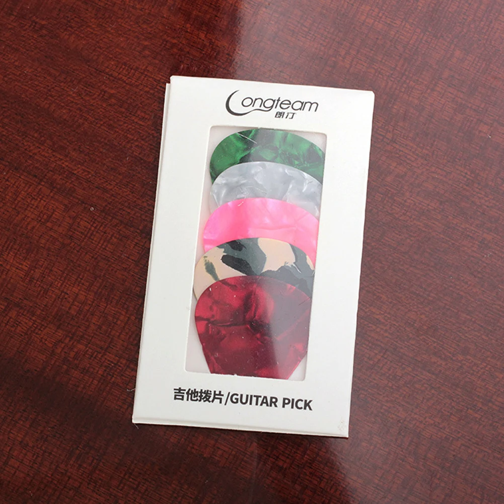 

5pcs/pack Random Color Acoustic Electric Guitar Bass Ukulele Picks Plectrum Celluloid Guitarra Pick Set Guitar Part Accessories