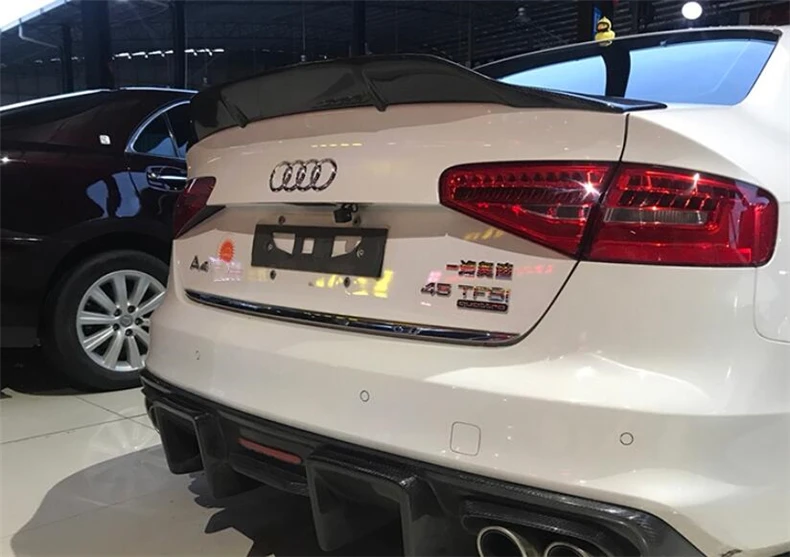 Спойлер из углеродного волокна для AUDI A4 S4 RS4 B8.5 2013 2014 2015 2016 крыло выступ Спойлеры