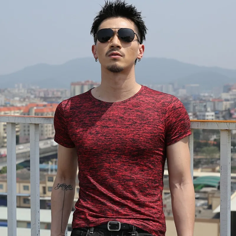 

MRMT Brand New Summer Men's Short Sleeve T-Shirt Slim Casual Solid Color T-shirt for Male Tops Tshirt