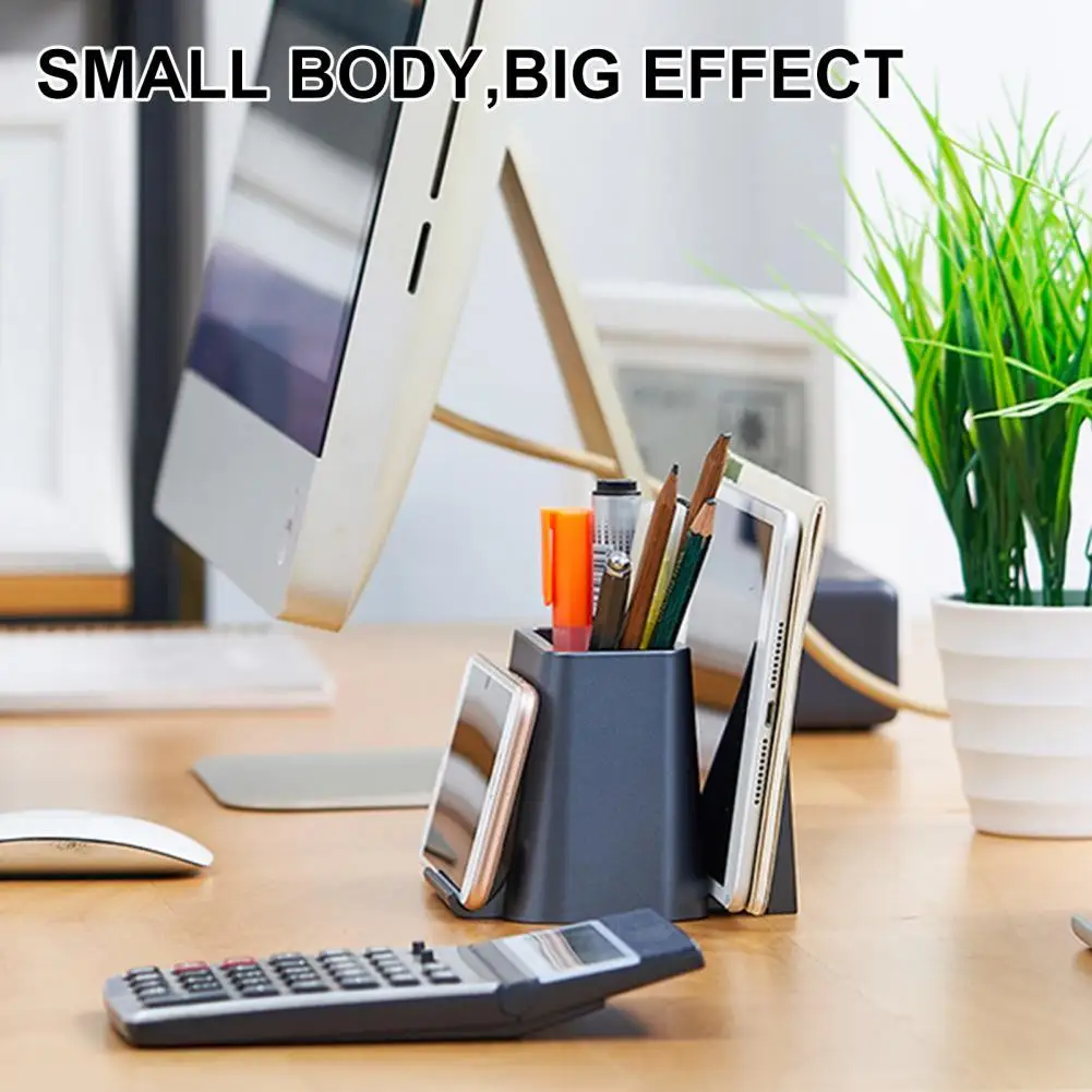 

Large Capacity Simply Style Phone Stand Office Storage Holder Waterproof Storage Holder Minimalist for Home