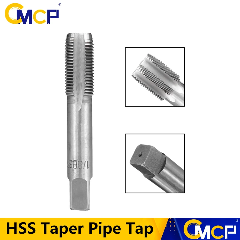 CMCP HSS коническая труба G1/8 1/2 3/4 1 BSP Металлические винтовые резьбовые режущие