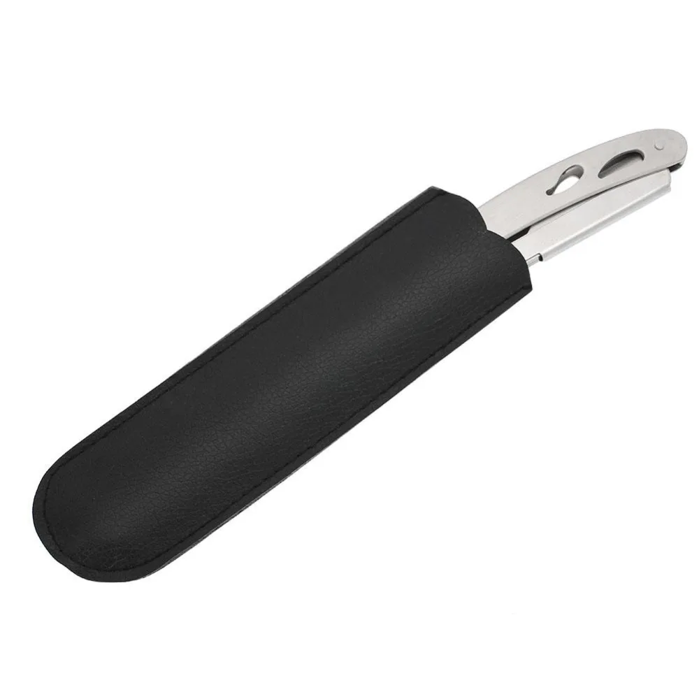 

Straight Edge Barber Razor Safety Folding Stainless Steel Salon Shaving Blades Shave Gift for Men Beard Shaver Hair Removal Tool