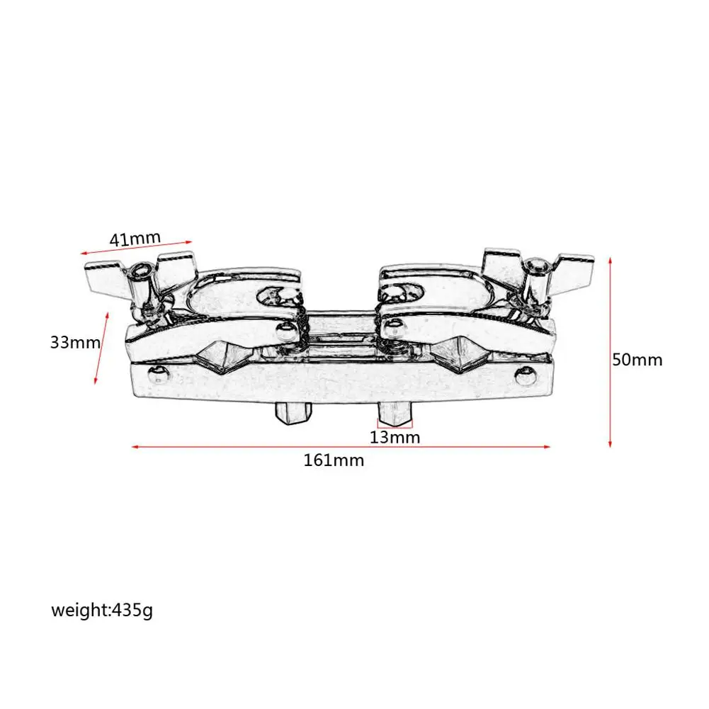 

Aluminum Alloy Drum Clip Multi-function Tool Drum Percussion Musical Instrument Accessories