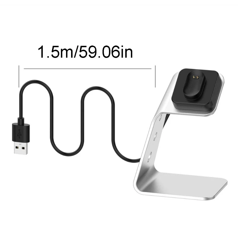 

Aluminum alloy USB Charging Dock Cradle Dock Holder for -Fitbit inspire HR Ace 2 Magnetic Charger Stand Smart Watch