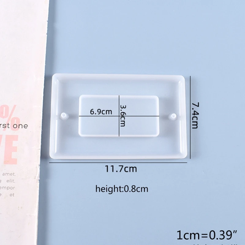 

Crystal Epoxy Resin Mold USB Socket Panel Light Switch Cover Silicone Mould DIY Crafts Casting Tool