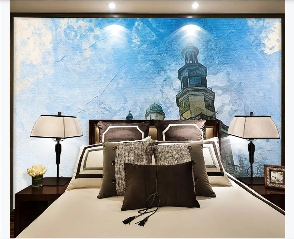 Papel де Parede Европейский архитектурный пейзаж картина маслом Настенные обои для
