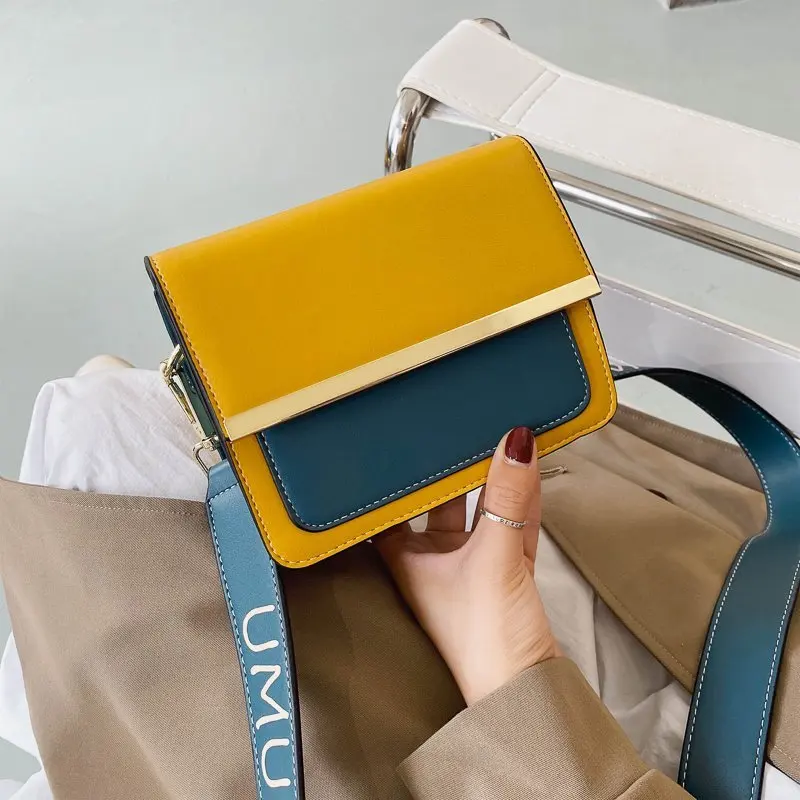 

Panelle Designer Small Square Bags For Women 2020 Autumn And Winter Fashion Soft Leather Crossbody Shoulder Bag Ladies Handbags