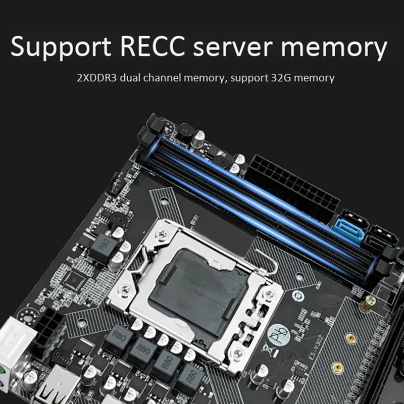 

X79A Motherboard LGA1356 Pin DD3ECC Memory Desktop Computer Motherboard Supports E5 2450V2