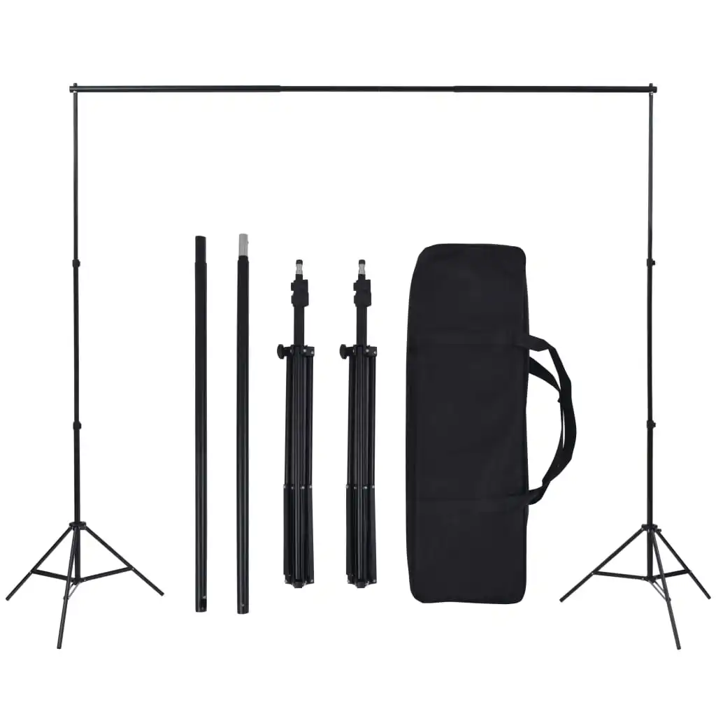 Photo studio Kit with backdrops lamps and umbrellas free shipping France | Электроника
