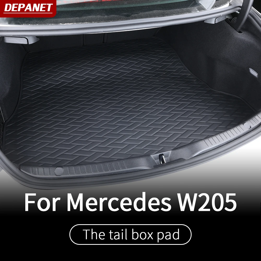 Кожаный багажник для Mercedes w205 amg coupe две двери/внутренняя отделка c63 mercedes c class accessories