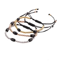 men women jewelry bracelet natural stone stainless steel beads friendship bracelet gift