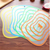 plastic cutting board non slip frosted kitchen cutting board vegetable meat tools kitchen accessories supplies cutting board