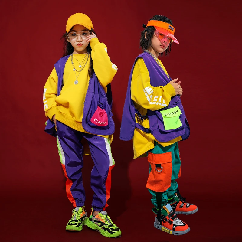 Детский джазовый танцевальный костюм модная одежда для девочек и мальчиков в