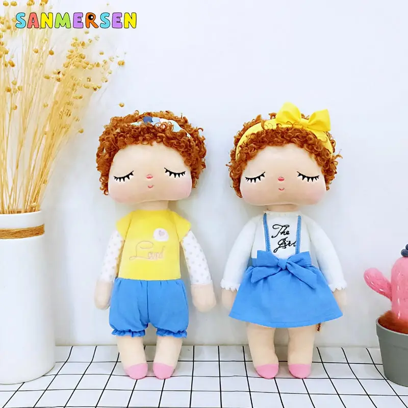 34 см кудрявый Ангел плюшевые мягкие милые кролики животные для детей игрушки