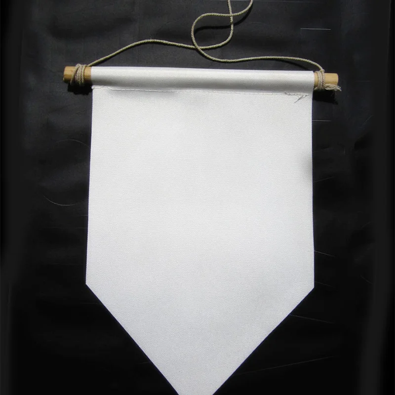 12 шт. простой пустой холщовый флаг в рамке с сублимационной печатью на лацканах