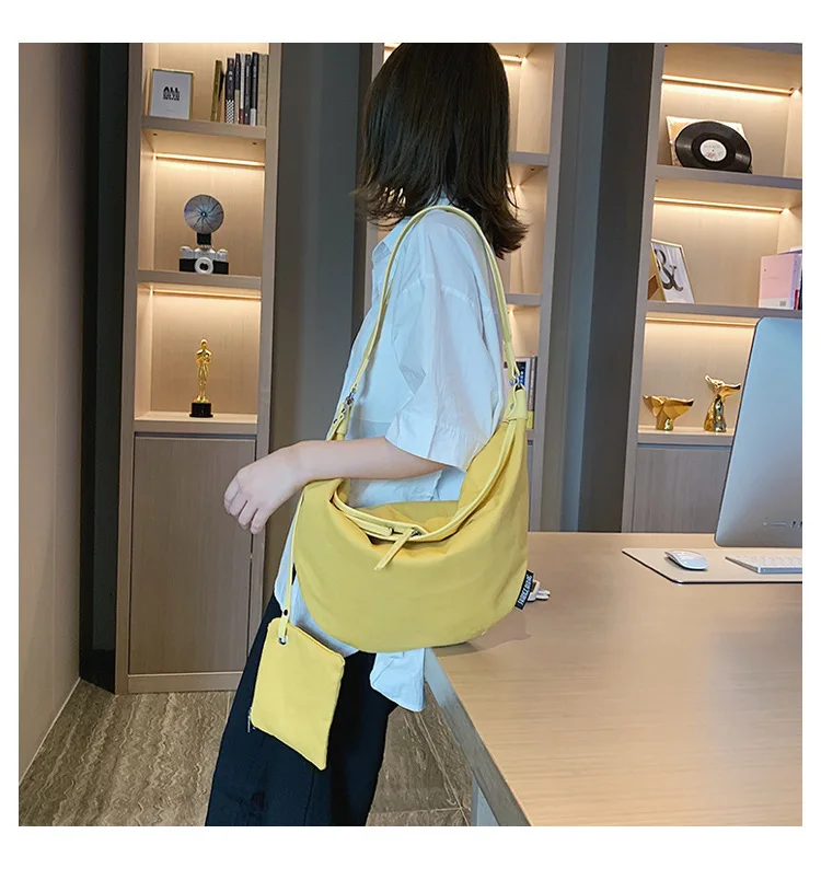 2020 Новые 2/шт корейские сумки через плечо женские Нерегулярные холщовые
