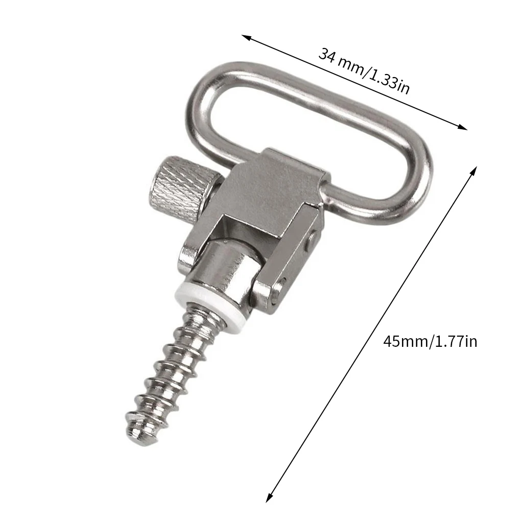 

1" Tactical 2 Threaded Airsoft QD Sling Swivel Set Strap Rings Quick Disassembly Strap Ring for Gun Rifle Hunting Accessories