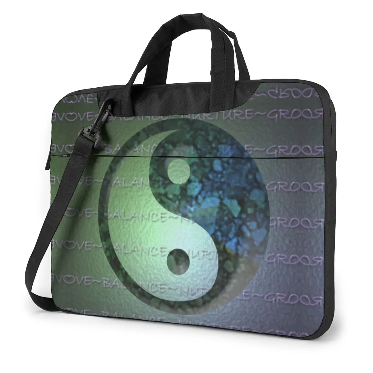 

Yin Yang Laptop Bag Case Clutch Carry Computer Bag Kawaii Travel Laptop Pouch