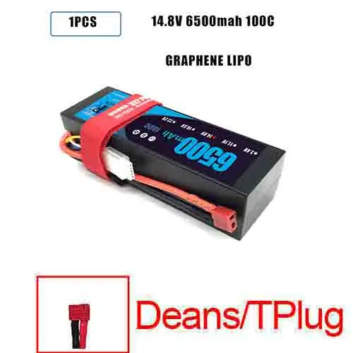 1PCS4S6500HARDDEANS DXF Lipo 4S Батарея жесткий чехол 14,8 V 5200 мА/ч, 6500 мА/ч, 50C 100C 200C AKKU для 1:8 1:10 RC автомобиль E Багги Truggy Грузовик Лодка - Цвет: 1PCS4S6500HARDDEANS