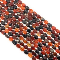 1 strand natural semi precious stone red agate loose beads strand oval shaped 10x15mm diy for making necklace bracelets 29pcs