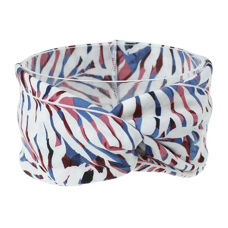 

Leaves Printing Headbands Wide Sport Accessory Yoga Headband Women Headband Hair Band Stretch Hairband Elastic Headband Headwear