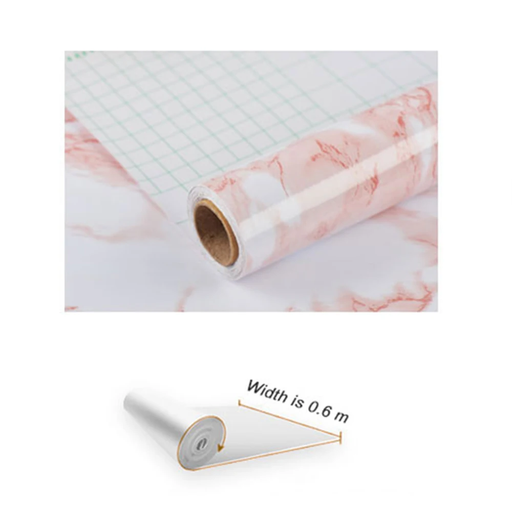 10m Marble Wallpapers Self Adhesive Granite Marble Effect Waterproof Thick Waterproof PVC Wallpaper Sticker Roll Home Decor