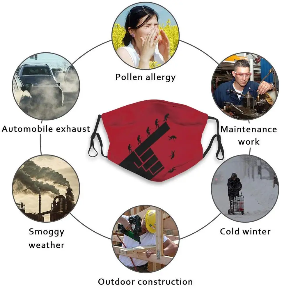 

To The Arms! Reusable Mouth Face Mask Anti Haze Dustproof Mask With Filters For Child Adult Soldier Soldiers War Pacifism