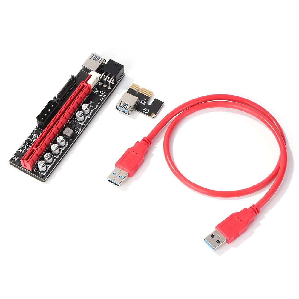 

Удлинительный кабель для PCI-E 1X на 16X, 3 А, USB 3,0, PCI Express Riser Card