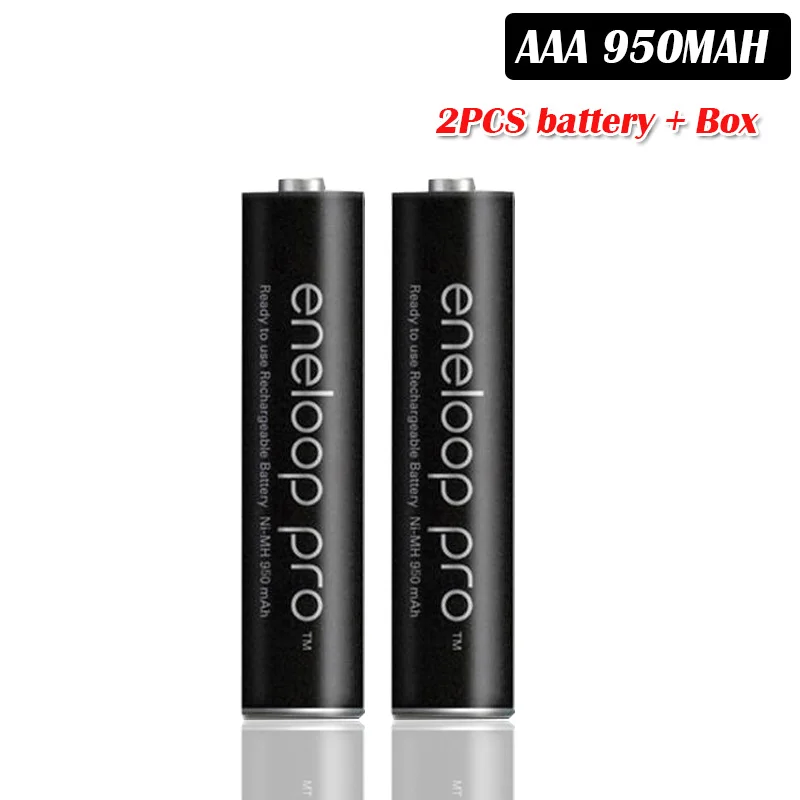 2pcs Panasonic Pro 950mAh AAA батарея для игрушка-фонарик для камеры с предзарядкой высокой емкости аккумуляторные батареи - Цвет: 2pcs