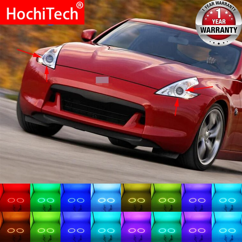 Разноцветные светодиодсветодиодный RGB лампы ангельские глазки гало кольцевой