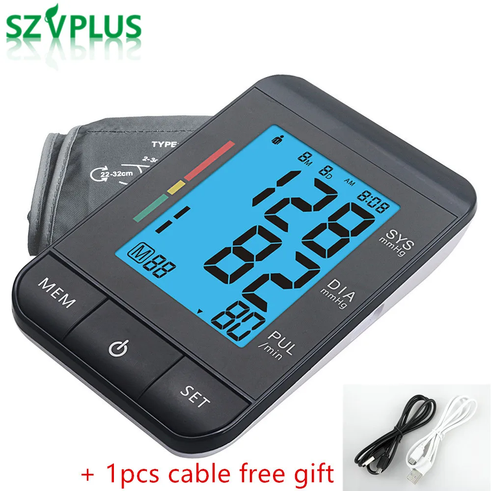 Ультра-тонкий+ силовой кабель) Автоматический Сфигмоманометр micro USB medidor de pressao bloeddrukmeter BP импульсный тестер с usb-кабелем