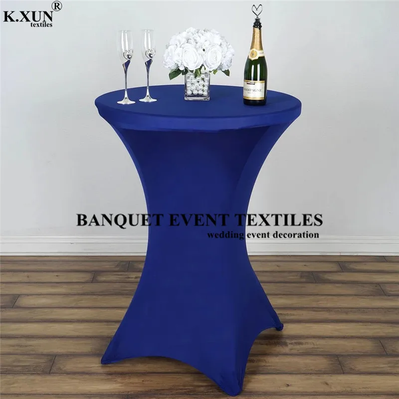 High Top Cocktail Table Cover Spandex Lycra Wedding Party Covers Round for Folding Tables | Дом и сад