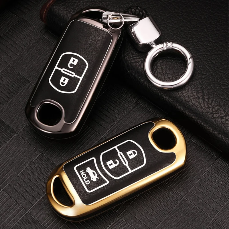 Цинковый брелок для автомобильных ключей чехол Mazda 2 3 5 6 BM BL GH Demio MX5 ND NB NC CX3 CX-5 CX CX5 CX7