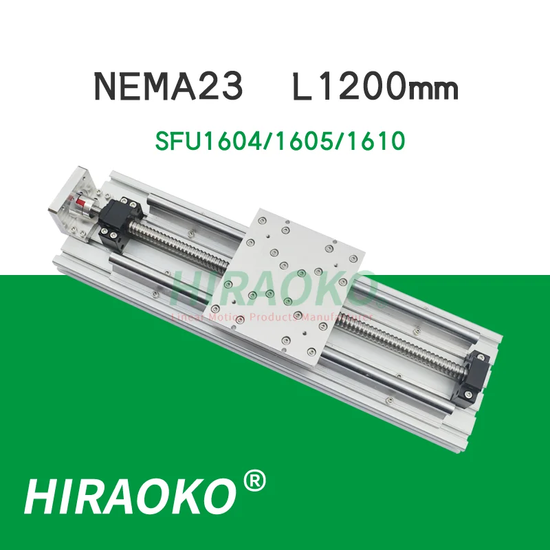 

Линейная муфта 1200 мм NEMA23 SFU1610 SFU1605, одноосевая фаза SFU1604, линейная скользка для фрезерного станка с ЧПУ X, Y, Z, aixs