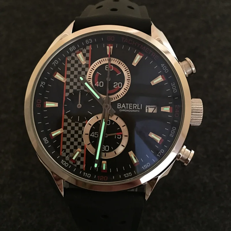 Мужские кварцевые часы с хронографом из нержавеющей стали | Наручные