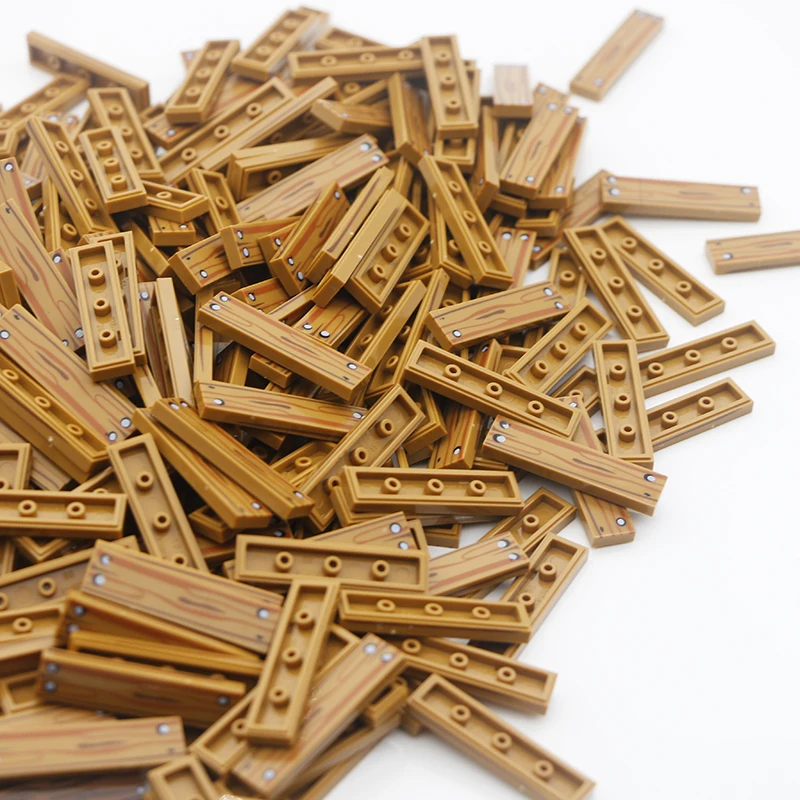 Городские аксессуары строительные блоки 1x4 плоская плитка напольная доска