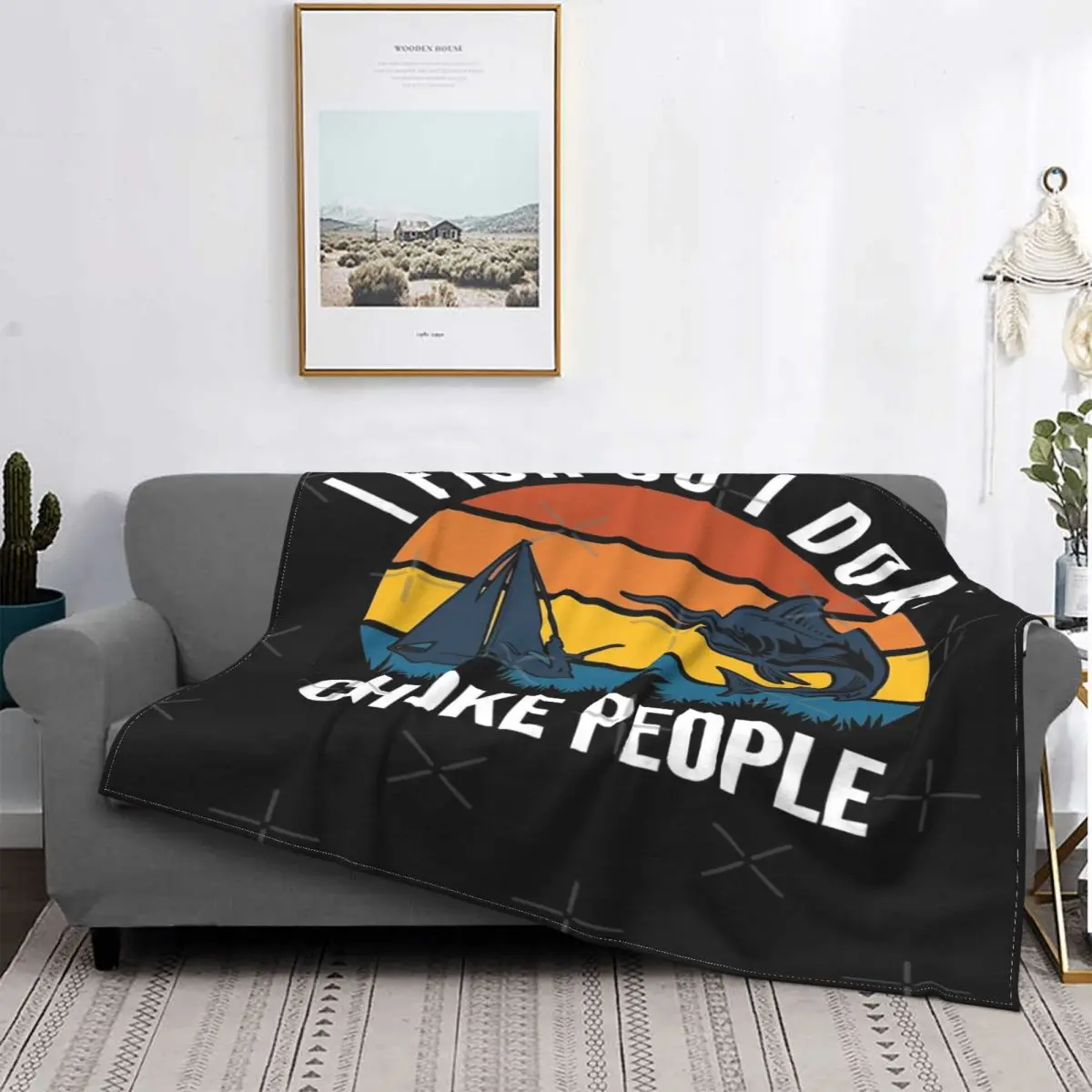 

I Fish So no 27-Manta, colcha para cama a cuadros, manta de playa, manta de lana, mantas receptoras