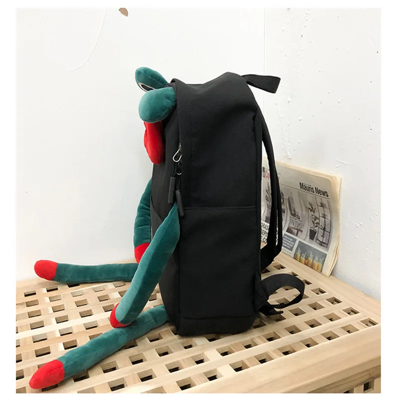 Индивидуальные рюкзаки Модный молодежный рюкзак унисекс с забавной лягушкой и