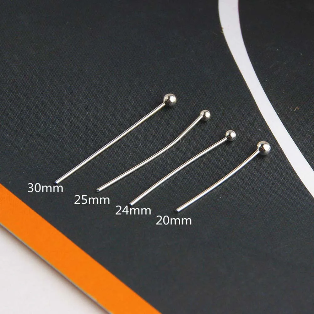 100 шт./лот булавки с головкой из чистой меди бусины Т образные сделай сам жемчуг