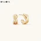 DPLAOPA 925 пробы серебряные крестообразные кольца, тканые кольца для пирсинга, роскошные серьги, роскошные украшения в подарок