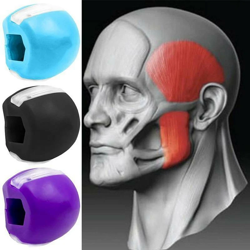 

Food-grade Silica Gel JawLine Exercise Chew Ball Muscle Trainin Fitness Ball Neck Face Toning Jawrsize Jaw Muscle Training