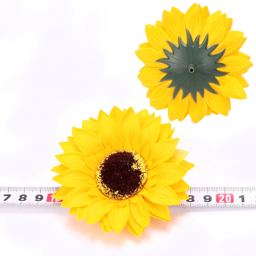 

25PCS Sunflower Soap Flower Head Bouquet Gift Box Decor With Soap Flower DIY Wedding Christmas Home Decor Flower Shop Supplies