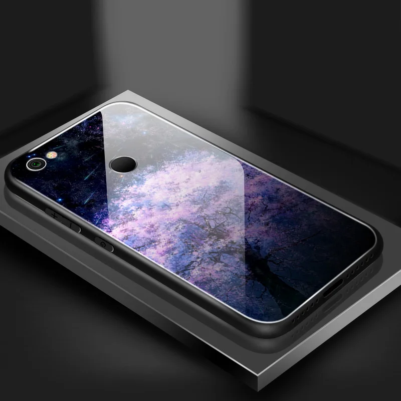Для Xiaomi 6X5X8 9 SE A1 A2 Lite роскошный чехол из закаленного стекла для Redmi Note 5A 4X6 7 Pro Prime Fashion защитный чехол