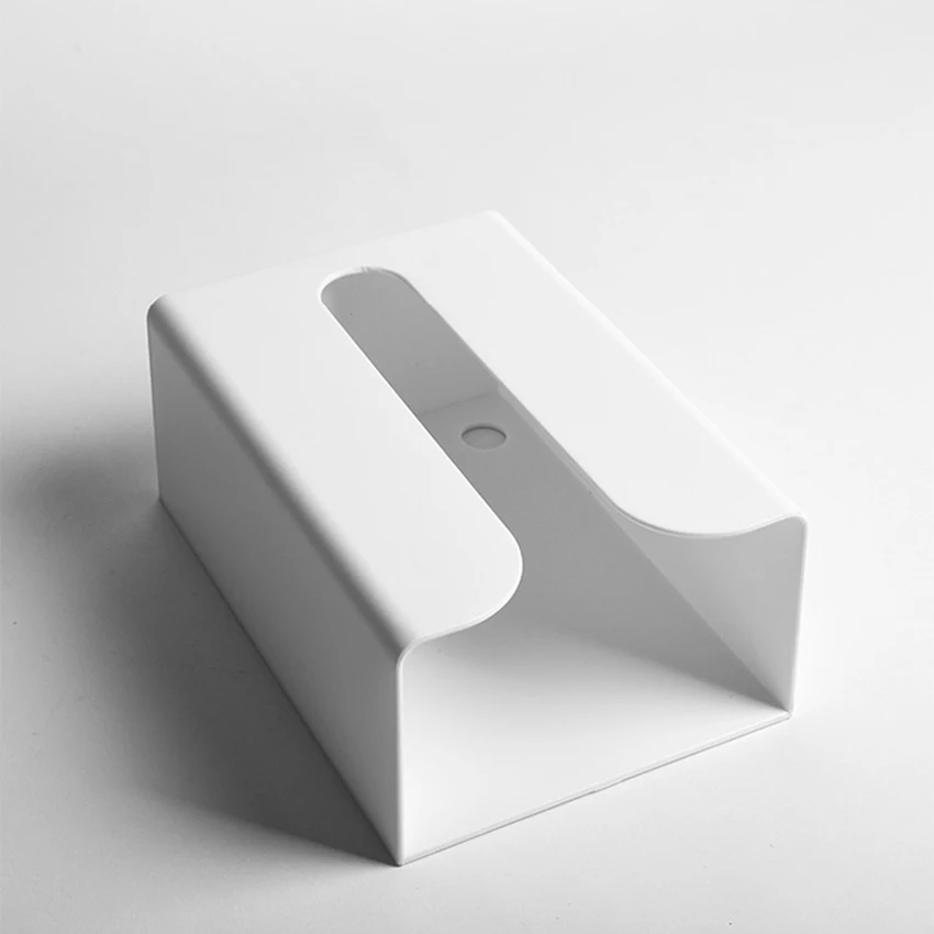 Коробка для салфеток из АБС без перфорации прямоугольный держатель туалетной