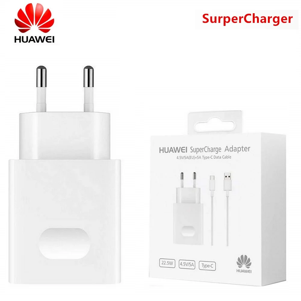 Оригинальный HUAWEI p30 P SuperCharge быстрое зарядное устройство с европейской вилкой 5A type